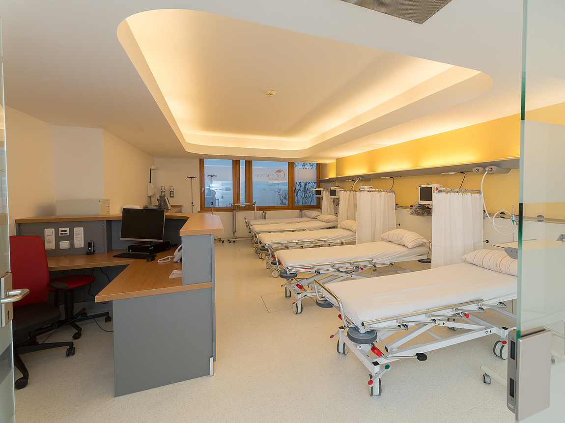 Aufwachraum im OP-Zentrum Oberland