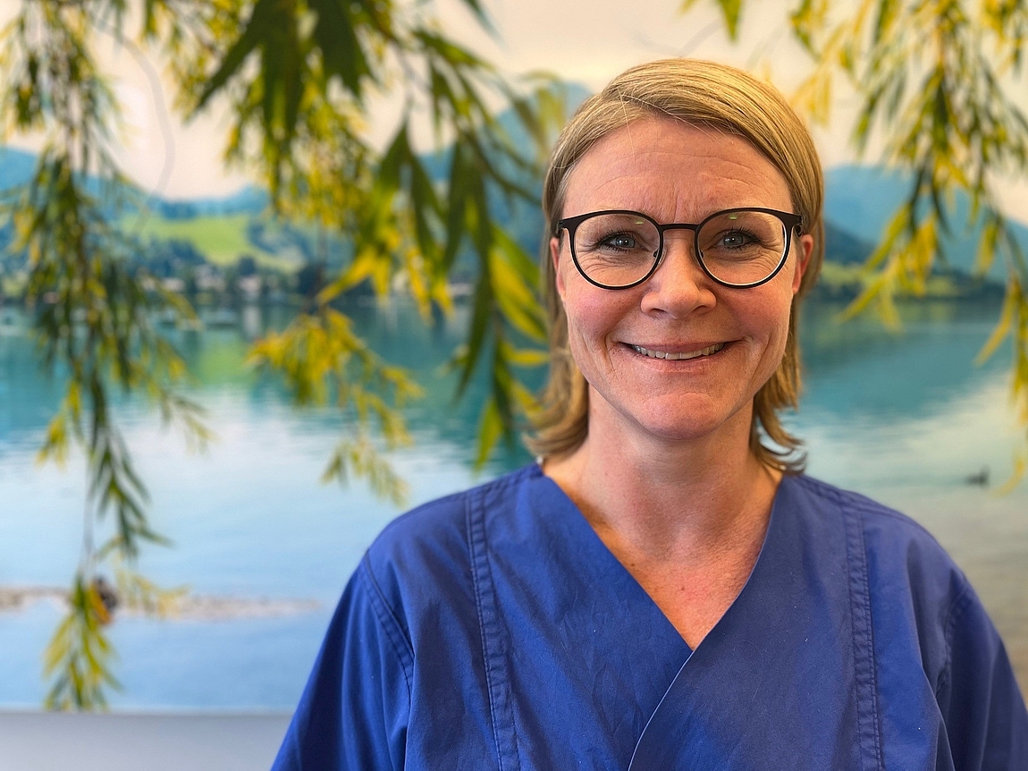 Portrait Nadine Schäfer, Gesundheits- und Krankenpflegerin